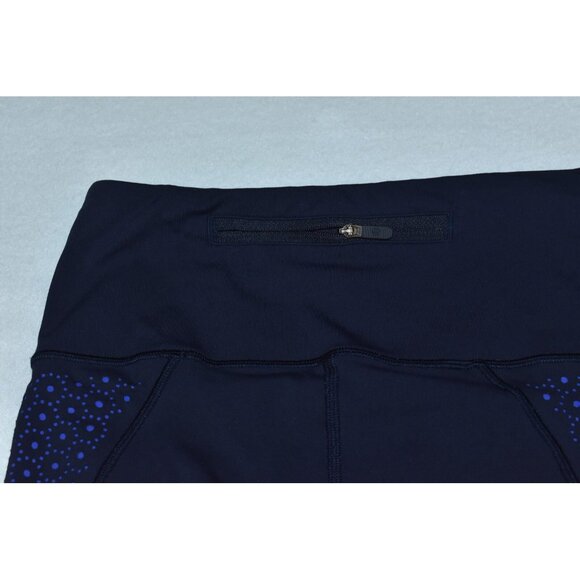 Lululemon Colour Me Quick Women's Leggings Size 4 Navy Blue Nulux 7/8 Tight 25" - Picture 10 of 16